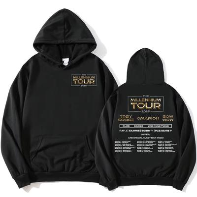 The Millennium Tour 2025 Графические толстовки с капюшоном Поп-модная толстовка для осени/зимы Винтажная одежда Женские пуловеры