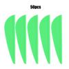 50PCS 1.75 Inch Rubber Universal Arrow Feather Archery Hunting Bow Equipment DIY Tool