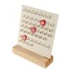 Wooden Base Wooden Desk Calendar Handmade Acrylic Date Planner Acrylic DIY Calendar  Desktop