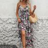 Summer Women's Holiday Style Printed Halter Dresses Chic Comfortable and Versatile Temperament Elegant Casual Women's Clothing Gentle Lady's Dress