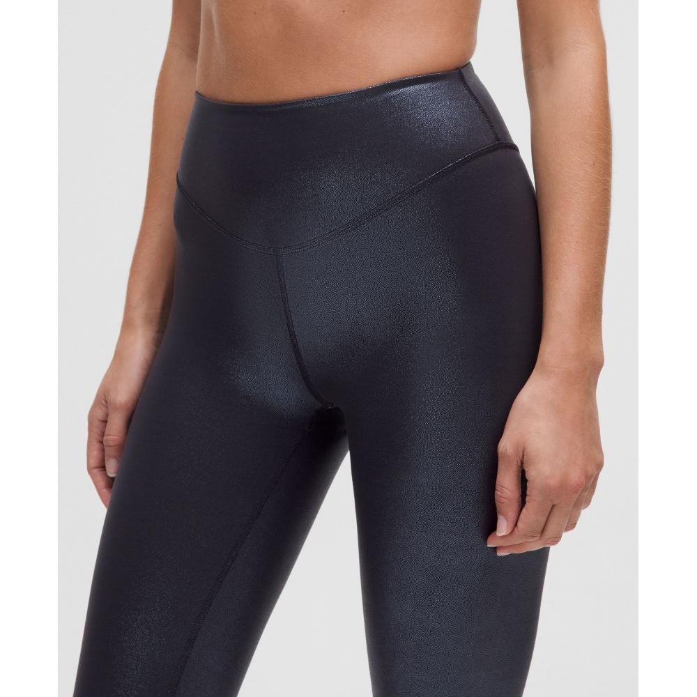 Lululemon WUnder Under Smoothcover Tight 25   Foil Radiate Foil Print Black Night