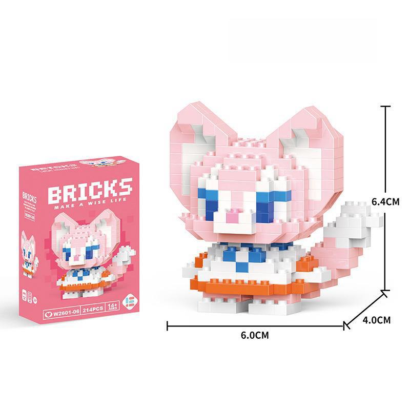 Cartoon Figurine Micro Bricks: Educational Toy for Kids