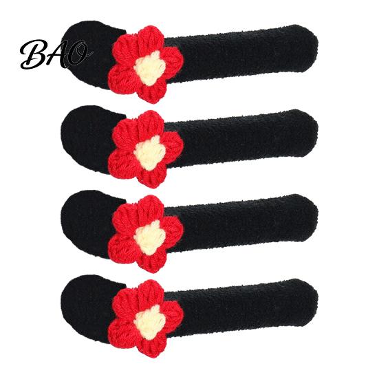 Bedroom Door Lever Sleeve 2/4Pcs Flower Handle Cover, Anti-collision Knob Protector, Anti-Static Decorative Cover Anti-Freeze for Home Office Set