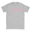 Мужская футболка Ariana Grande с розовым логотипом  Fun Tees С коротким рукавом Круглый вырез Чистый хлопок Большие размеры Топы