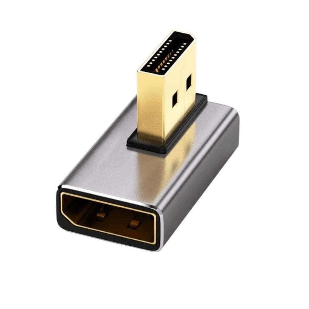90 Degree Angle DP Male to Female Converter 8K 60Hz Vertical DP Converter PC Laptops