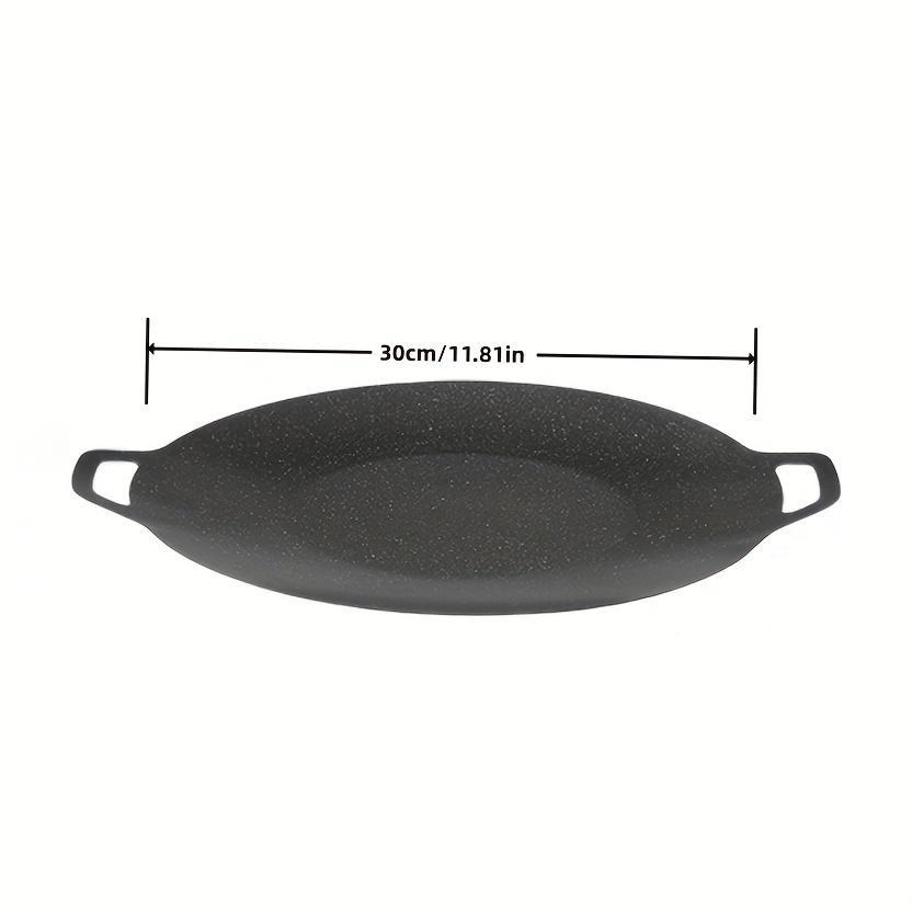 Korean Grill Pan Round Non-Stick Barbecue Plate BBQ Grill Outdoor Travel Camping Frying Pan Barbecue Accessories Kitchen Supplie