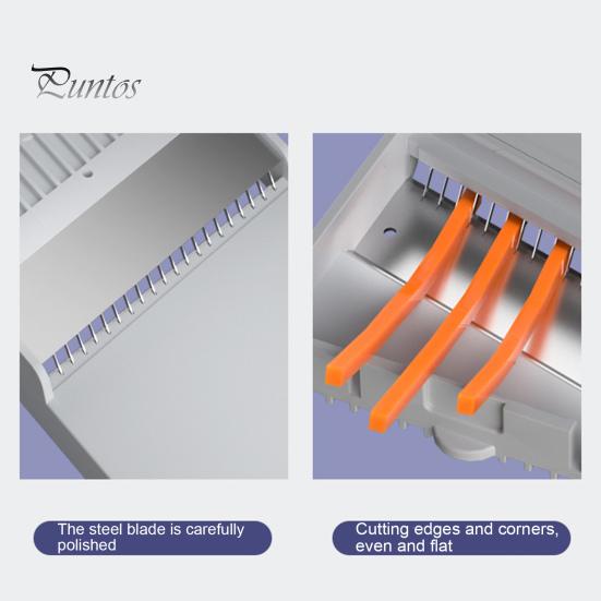 Регулируемый овощерезка-слайсер из нержавеющей стали с противоскользящей прокладкой, многофункциональный кухонный измельчитель, съемная конструкция для дома, ресторана, пекарни