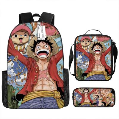 РАЗЫСКИВАЕТСЯ Рюкзак для студентов в школу ONE PIECE Луффи Мультяшный школьный рюкзак для мальчиков Пенал Путешествие Король Взрыв