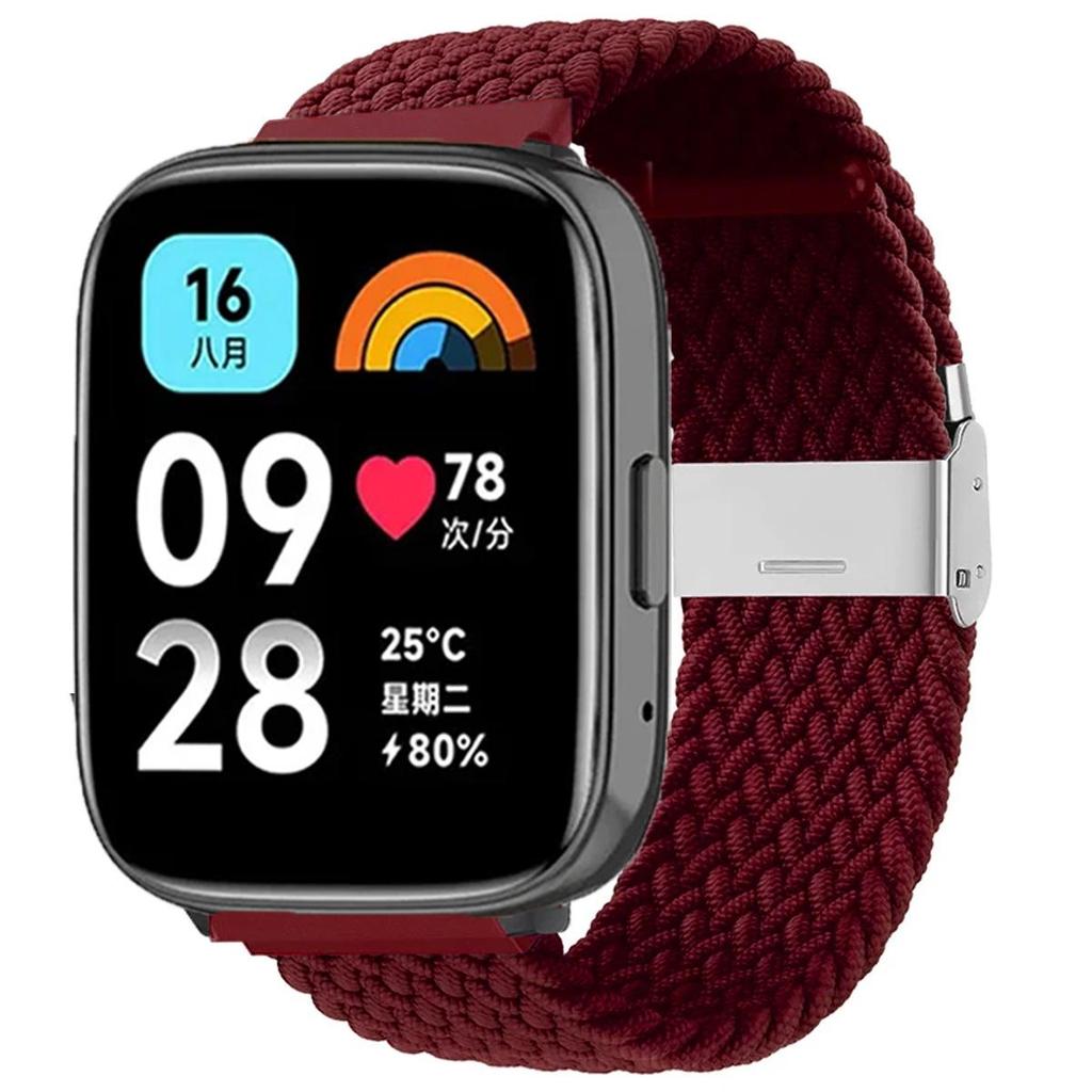 22 мм Эластичный плетеный ремешок для Redmi Watch 5/3 Active, нейлоновый регулируемый браслет с быстросъемным креплением для Redmi Watch 3/5 Lite
