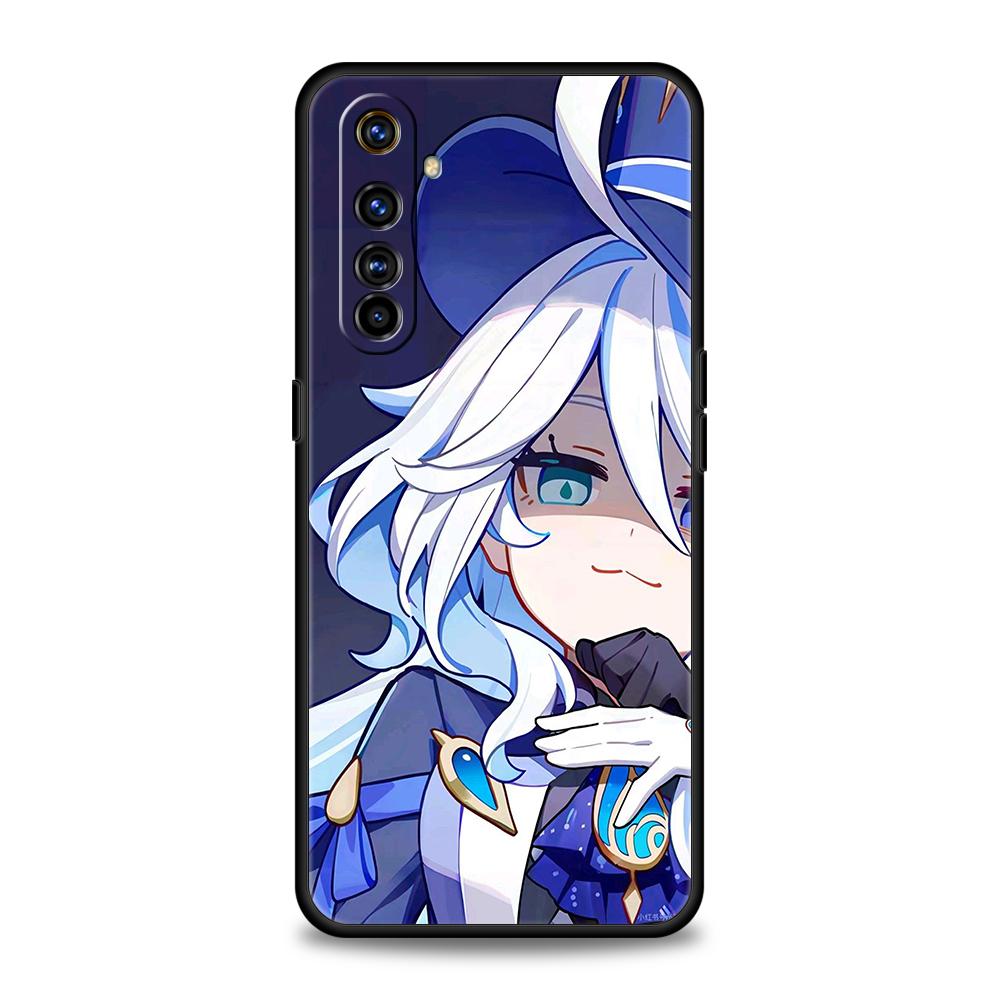 Чехол для телефона Genshin Impact Furina Для Realme 13 12 11 10 9 8 5G 7 C25 C35 GT5 GT3 GT2 Pro Plus Для Realme GT Neo 2 3 3T 5 Чехол