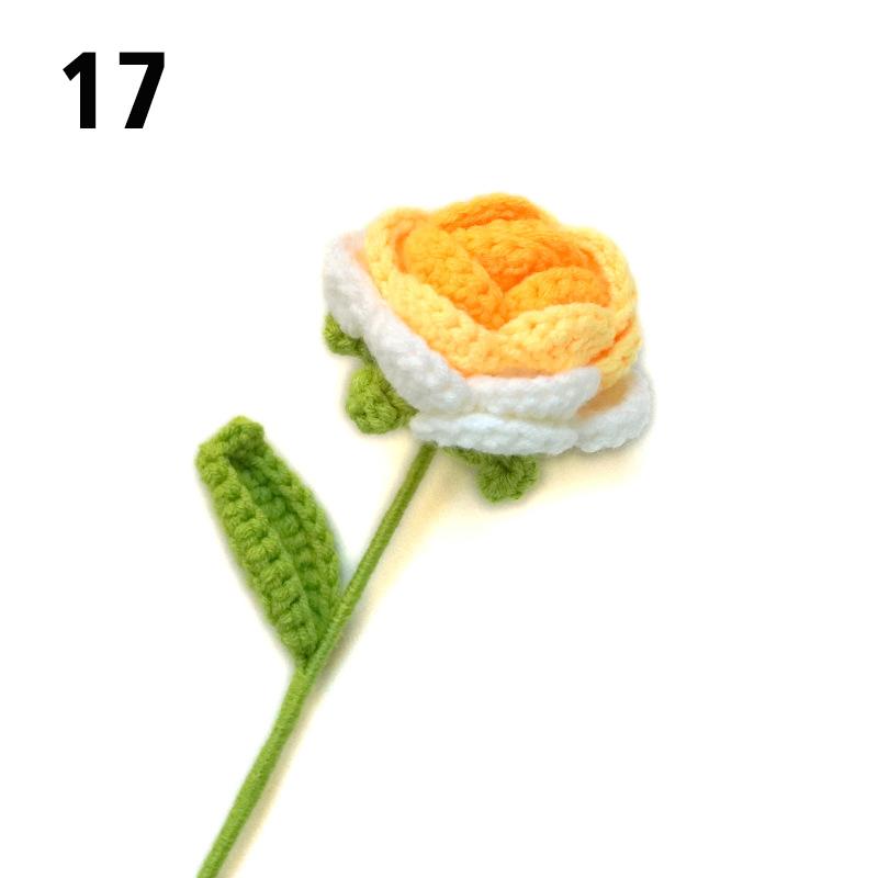 Подарок на День Учителя Подсолнух Вязаный Цветок Вязаный Цветок Ручной Работы Букет Домашний