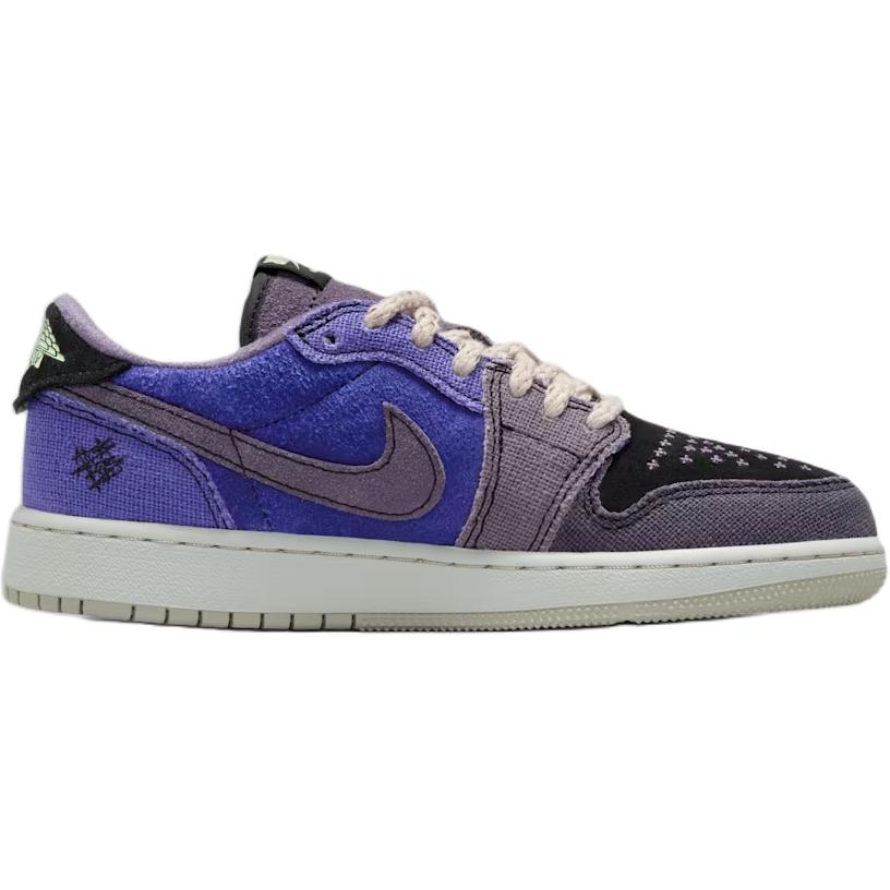 Jordan Детские баскетбольные кроссовки Air Jordan 1 Low фиолетовые для подростков IH2725-500