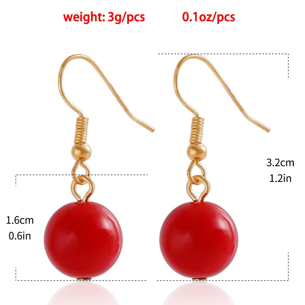 Аксессуары, преувеличенное красное акриловое ожерелье из бисера для женщин, геометрический ошейник с бусинами на ключицу