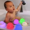 Игрушечная ванна, экологически чистая силиконовая игрушка, светящаяся подсветка, детский мультяшный набор, детская ванна с изображением животных, светильник для душа
