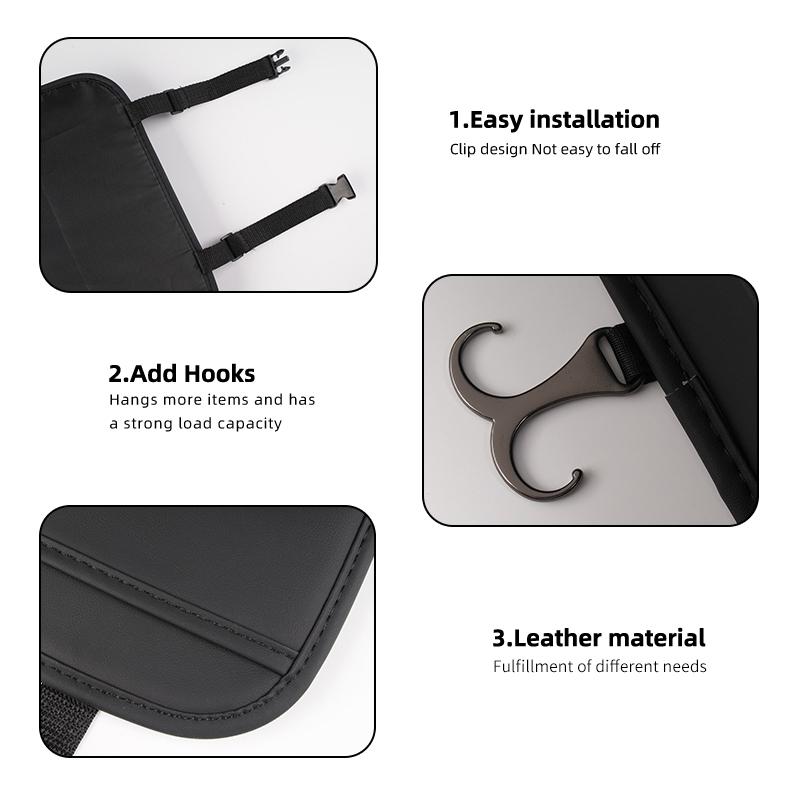 PODV6 For KIA Car Seat Organizer Back Storage Bag Rear Anti-wear Pocket Cerato Soul Venga Forte Spectra Sedona Niro Cadenza