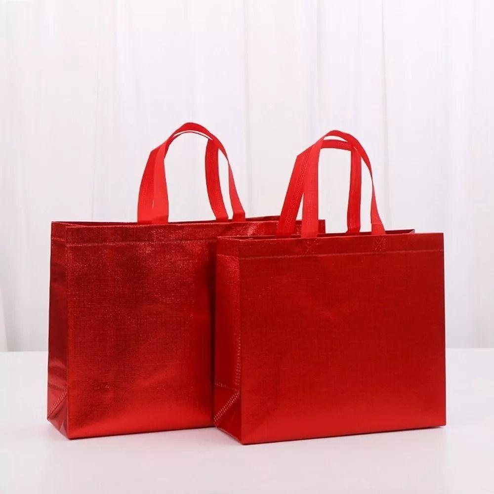 Non-woven Fabric Gift Packing Bag Solid Color Handbag New Shoe Bag