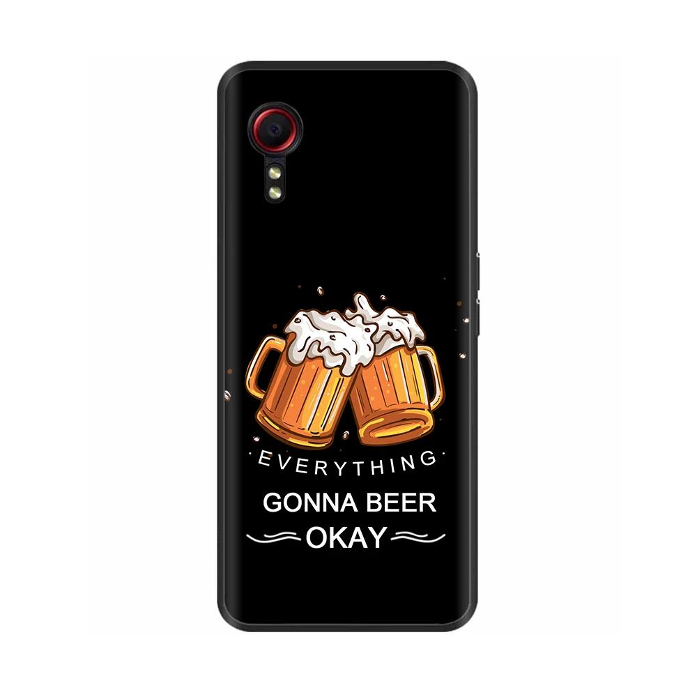 Чехол для Samsung Galaxy Xcover 7 Мягкий Гладкий Жидкий Силикон Мультяшный Корпус Телефона Для Samsung XCover7 Защитные TPU Задние Крышки
