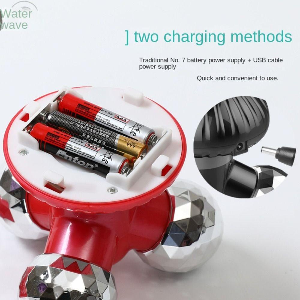 Massage Tool Home Use Body Care Tool Mini Massager with 3 Kneading Massage Heads Vibrating Massager