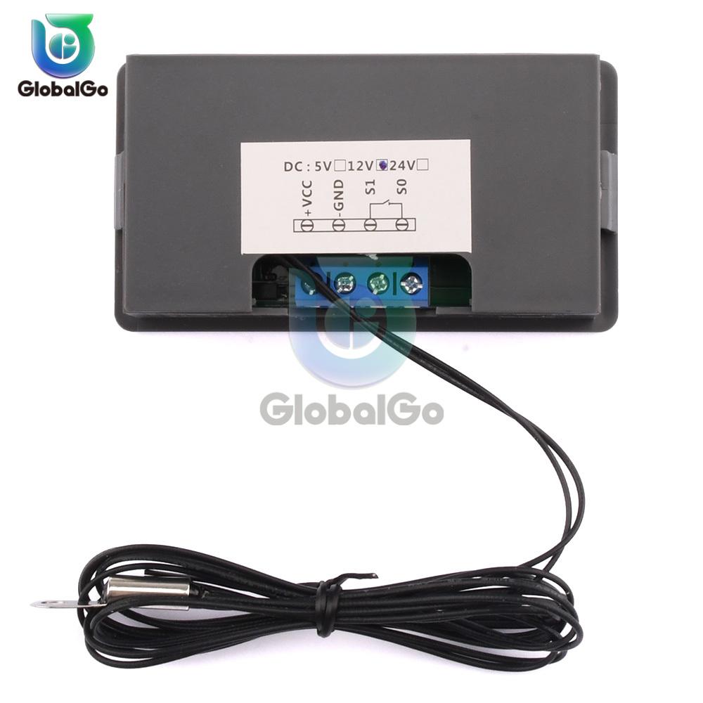 DC 5V/12V/24V Термостат Цифровой Контроллер Температуры Регулятор Терморегулятор Инкубатор NTC Сенсор Переключатель Модуль