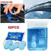 60шт. Очиститель лобового стекла автомобиля, шипучие таблетки, твердый очиститель для стекла, универсальный спрей для автомобильных аксессуаров