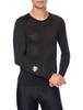 Kapelmuur UV Protection Long Sleeve Mesh Cycling Underwear with Crew Size S Men's Neck, Black,