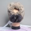 Natural Mink Fur Hat for Women New Winter Warm Hats with Balls Luxury Lady Knitted Stretch Real Mink Fur Christmas Hat