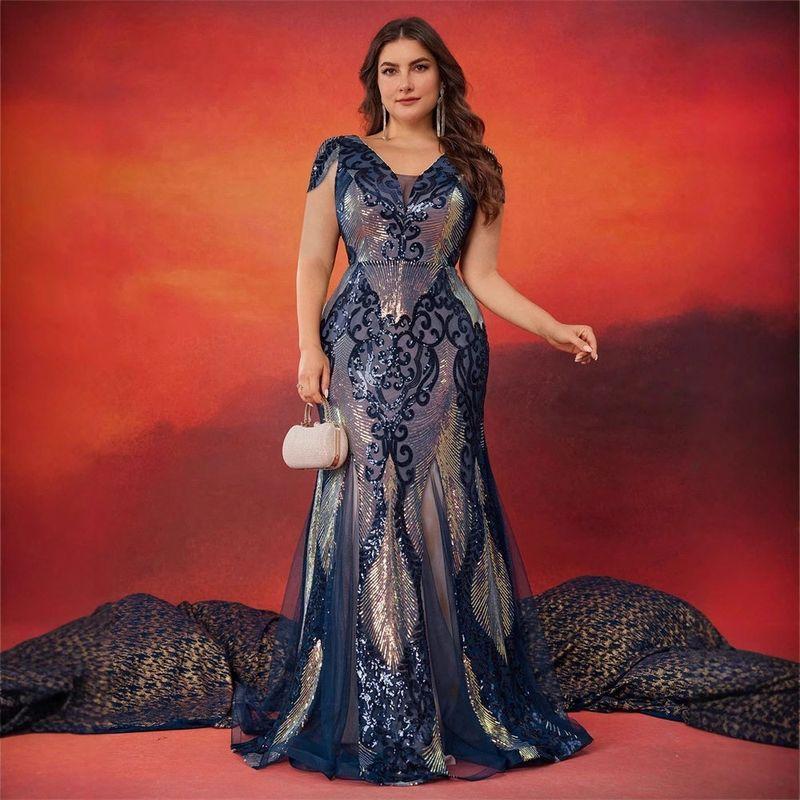 Plus Size Evening Dress Birthday Party Dress Large Size Wedding Dress 4XL