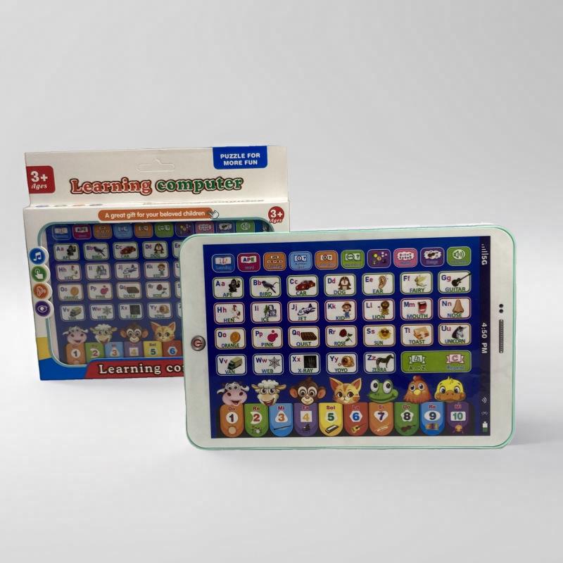 Bilingual Learning Tablet: Touchscreen Educational Toy for Kids with Stories & Games