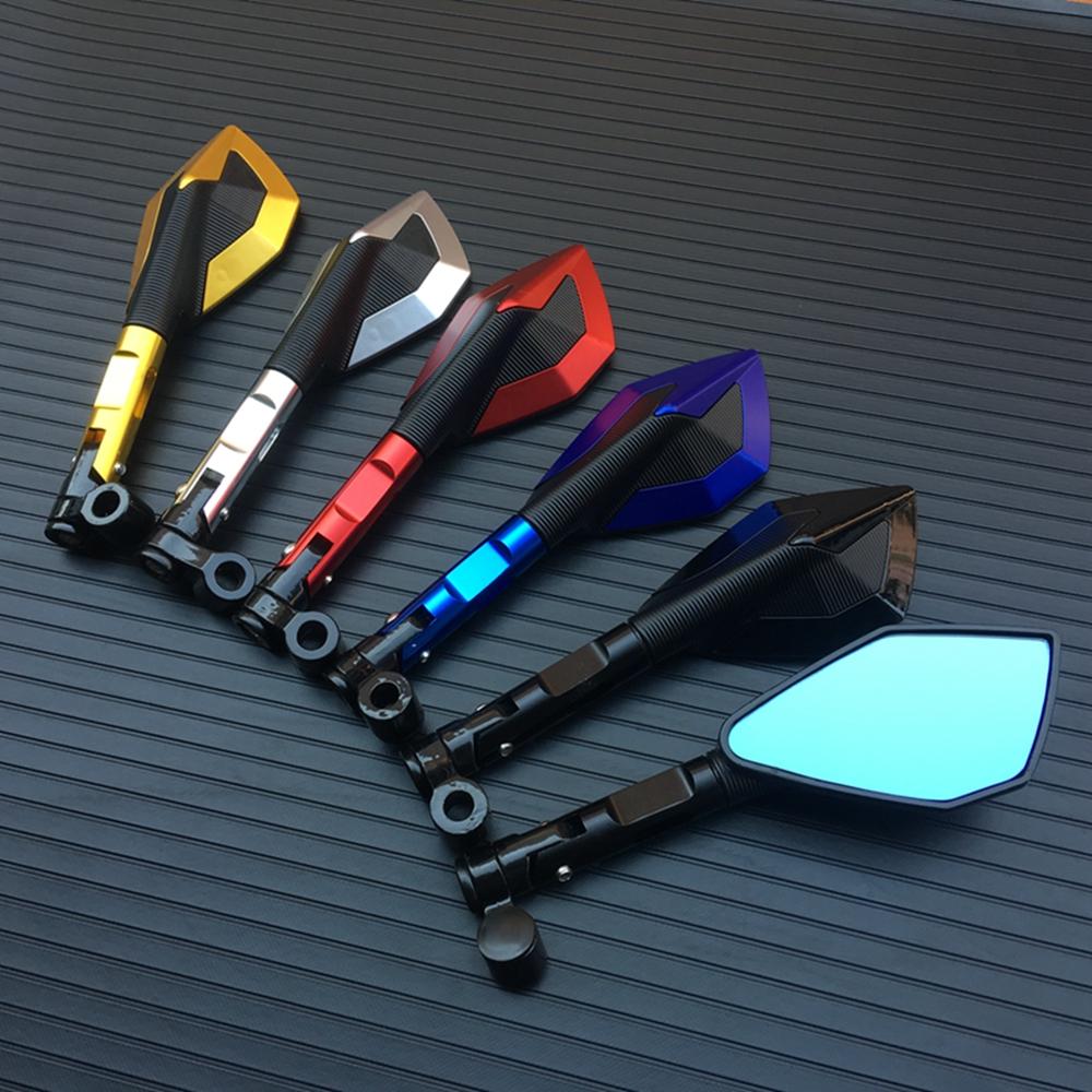 Алюминиевые боковые зеркала заднего вида с ЧПУ для мотоцикла, 8 мм, 10 мм для KAWASAKI z750 NINJA250 HONDA R1 R6 FZ6 SUZUKI