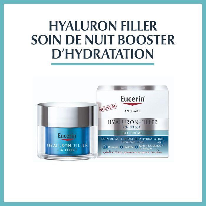 Eucerin Hyaluron-Filler + 3X Effect Soin de Nuit Booster d'Hydratation