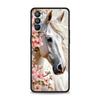 Черно-белые скачущие лошади Чехол для Oppo Reno13 Reno12 Reno11 F Reno10 Pro A54 5G Find X5 A53 A52 A9 A17 4G A79 A80 A98 Обложка