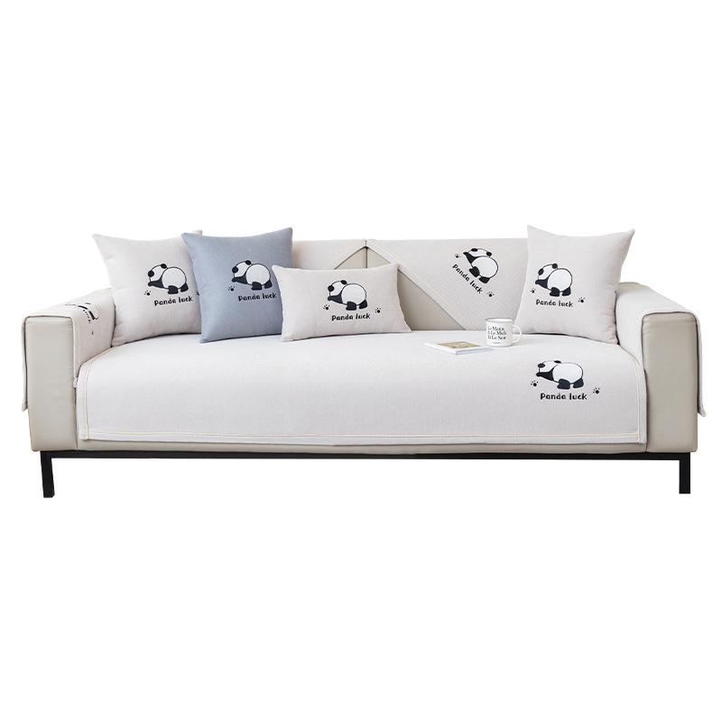 New Chenille Sofa Cushion Fabric Four Seasons Universal Non-Slip Cushion Cute Chinese Style Simple Style Sofa Cover Towel