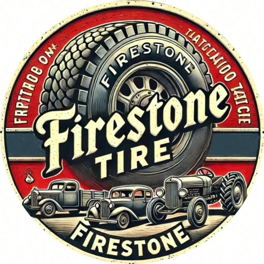 Металлическая арт-вывеска Firestone, Винтажная, Прочный Декор для Стен indoors/outdoors, Вариант Подарка