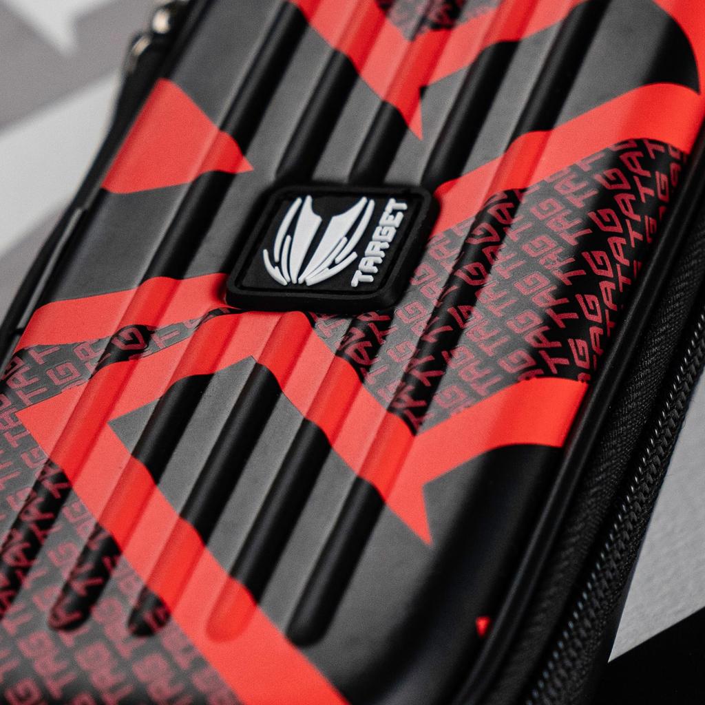 TARGET Darts TAKOMA WALLET Regular Size Green Dart Case with EVA Protective Cover, Holds 3 Darts, and Inner Storage, Professional Dart Accessory (Red)