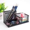 Mesh Design Pen Holder Metal Desk Stationery Organizer Pencil Storage Box  Student