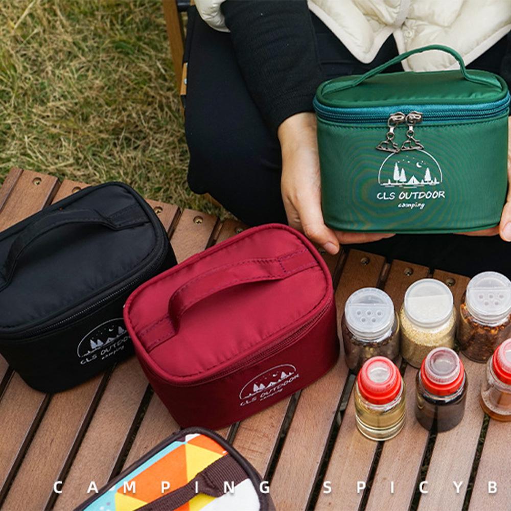 Контейнеры для специй для кемпинга, портативные пластиковые многофункциональные пустые контейнеры для специй, набор с сумкой для хранения