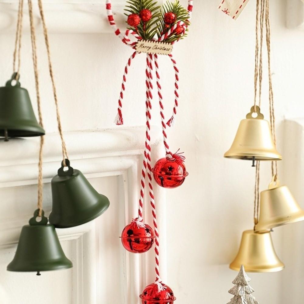 With Bowknot Christmas Bell Pleasant Sound Bell Ornament Christmas Tree Pendant Christmas