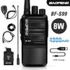 Радиостанция Baofeng BF-S99 8 Вт, аккумулятор Li-ion 4800 мАч, мощная, дальнего действия, портативная, двусторонняя, любительская радиостанция, обновление BF-888S, домофон
