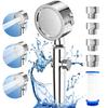 Ejowteal Shower Head Water Increased Chlorine Water Shower Head High Water Angle Water Stop Ultra Fine Water Water Leak Prevention Easy To Easy To