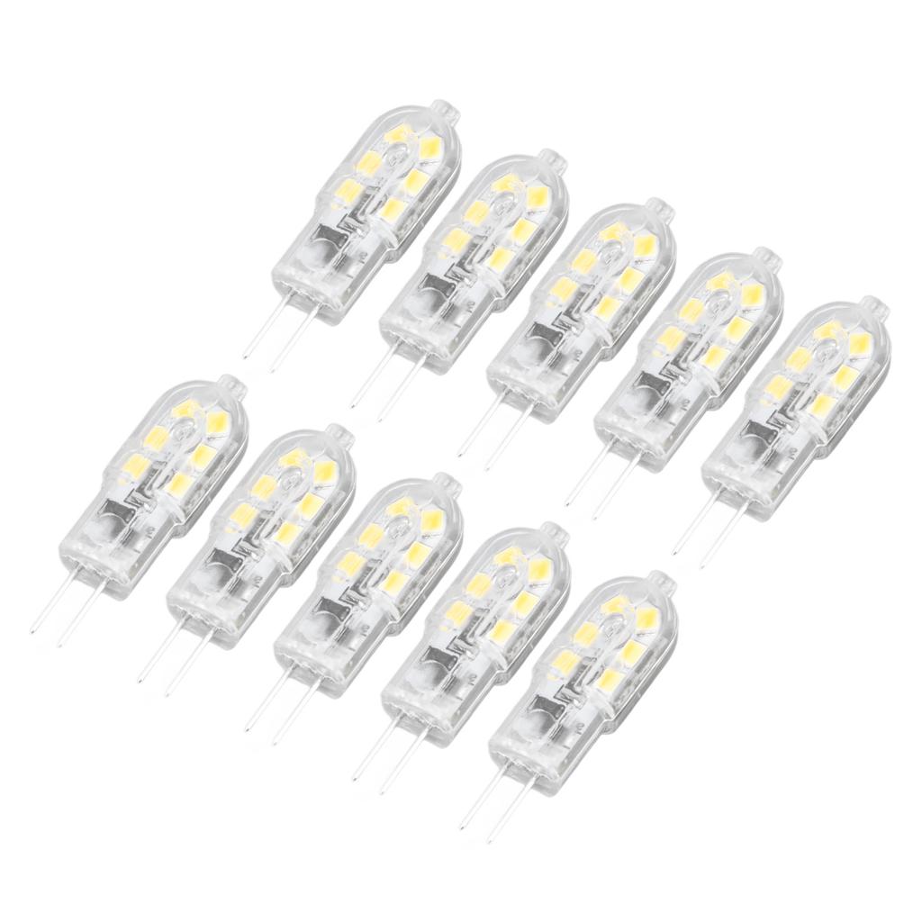 10Pcs G4 LED Bulb Brightness Dimming High Color Rendering Transparent Shell Light Bulbs for