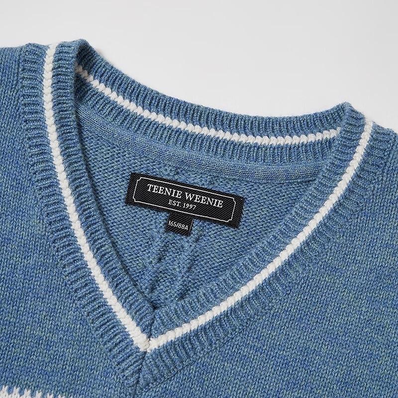 Женский вязаный свитер Teenie Weenie с мишкой и надписью