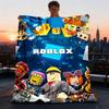 1 шт. Игровой персонаж Roblox Наружное одеяло Легкий фланелевый плед для путешествий, кемпинга, гостиной, дивана, стула Мягкий