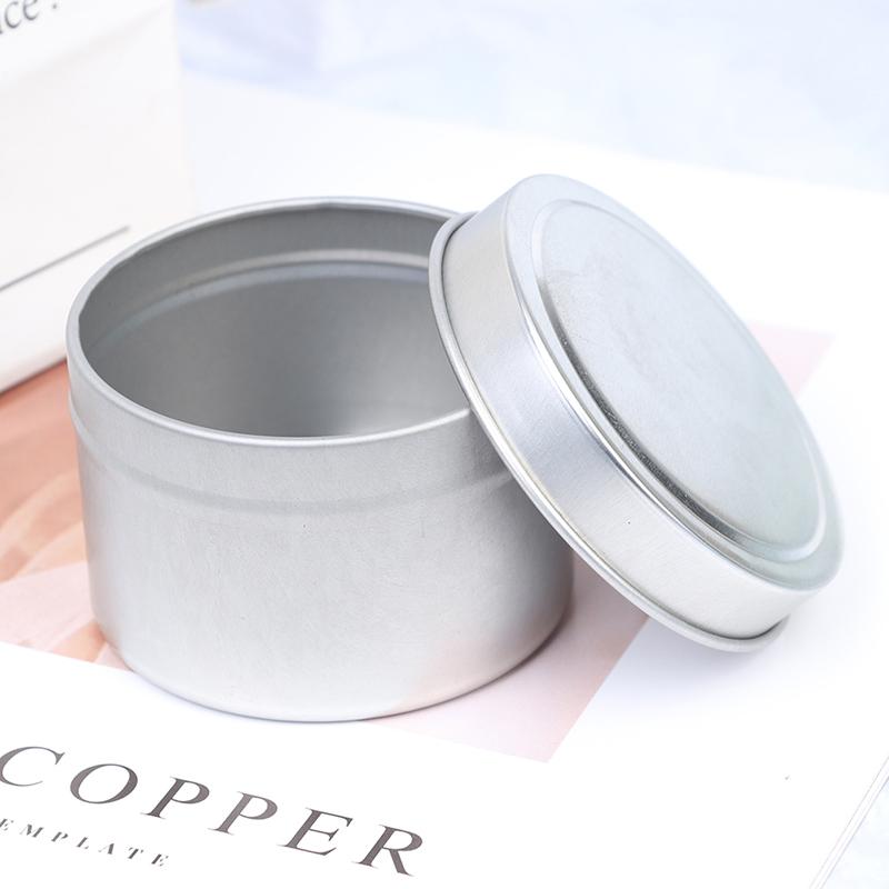 Сделай сам круглые баночки для свечей 4 унции алюминиевые банки с крышками контейнеры для косметических пробников органайзер для хранения