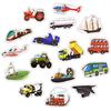50 PCS Engineering Vehicle Truck Sticker Cute Bus Car Motorcycle Stickers for Kids Toy Travel Trolley Suitcase Laptop Skateboard