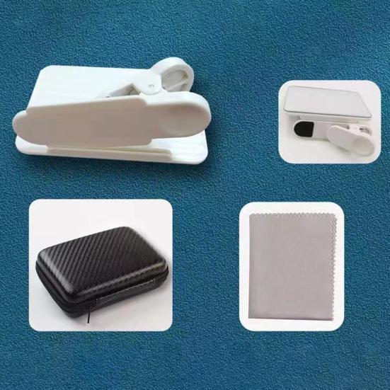 Reflection Photo Mirror for Smartphones Universal Clip-on Glass Lens Adjustable Glass Vertical Clip On Selfie Mirror for Travel & Selfie Photography