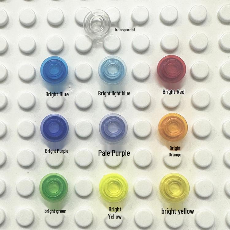 Transparent Round Hole Building Blocks Compatible with 4073 Seawater Parts - 0.1kg Bag