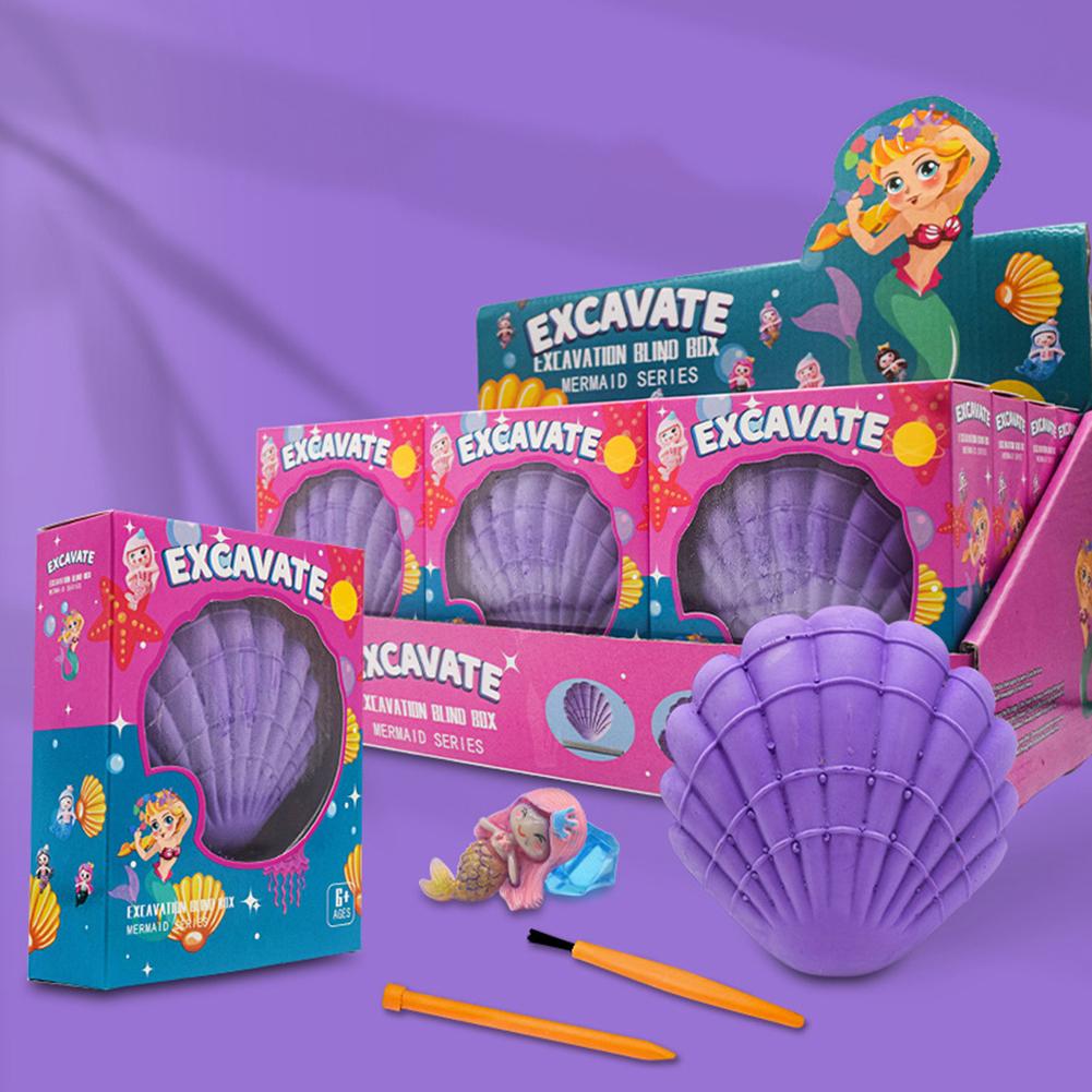 Набор для раскопок драгоценных камней DIY Кристалл Драгоценный камень Морская звезда в форме сердца Бриллиант Археологические раскопки Обучающие игрушки для детей