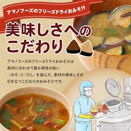 Amano Foods Reduced Salt Regular Miso Soup 10-Serving Variety Set