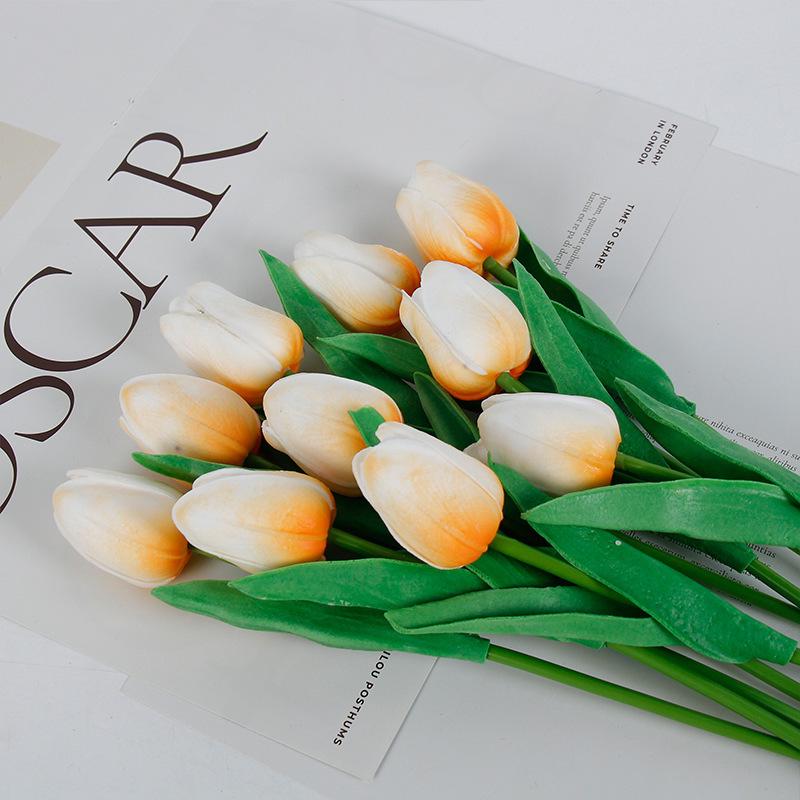 Мини-тюльпаны высокого качества, искусственные, для фотосъемки и домашнего декора – Реалистичные букеты с ощущением влажности.