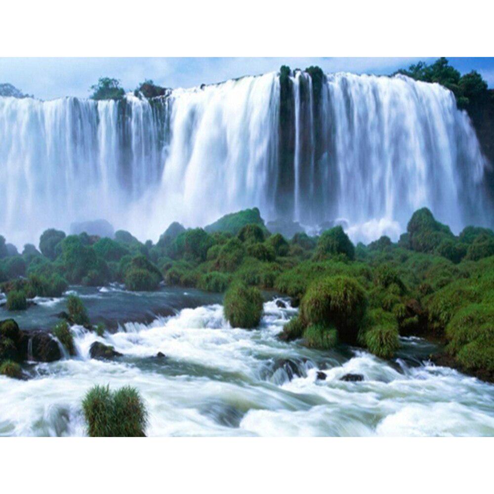 5D DIY Алмазная вышивка Водопад Вода Алмазная картина Вышивка крестом Горный хрусталь Кристалл Мозаика Украшение дома